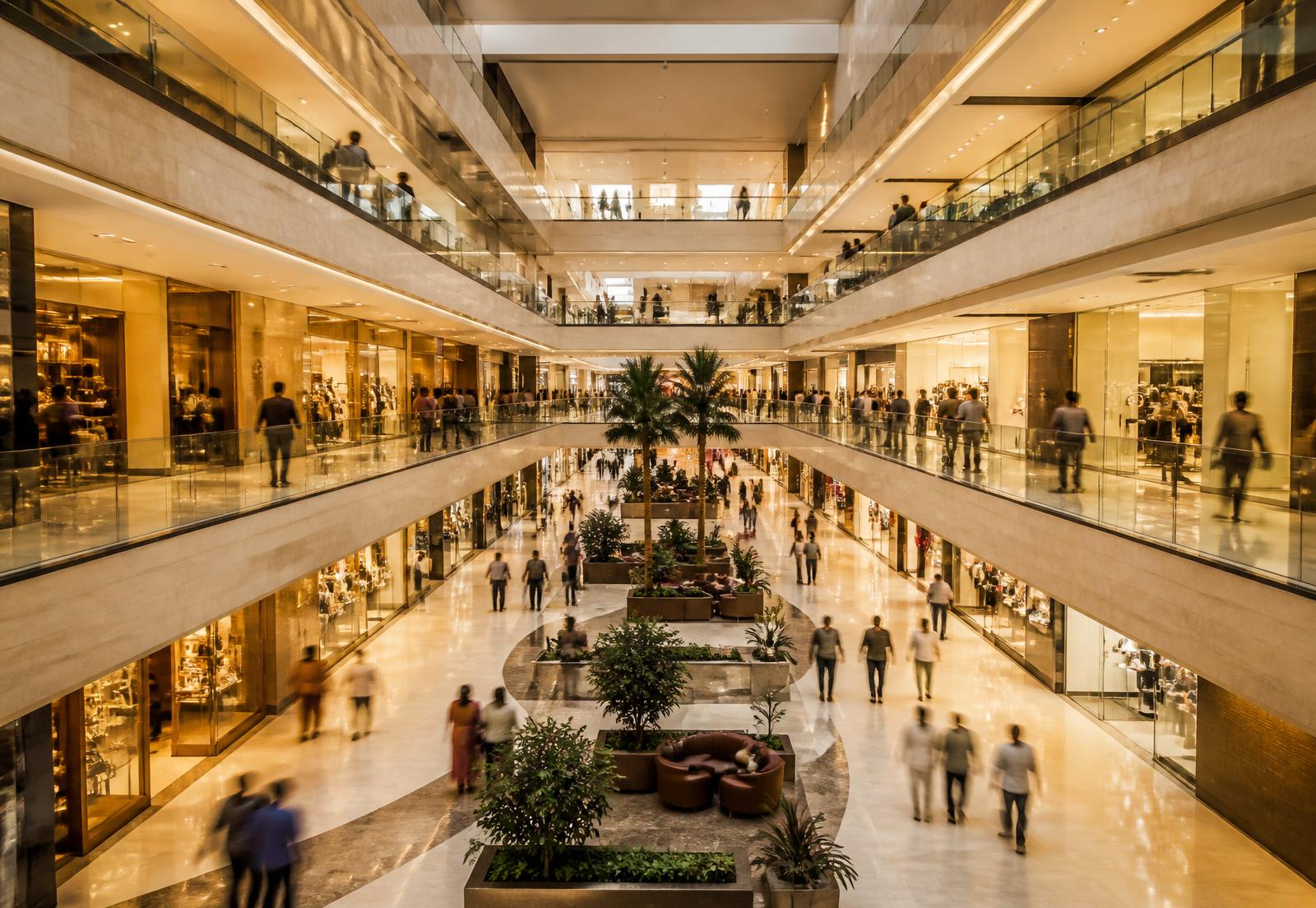 Premium Indian retail environment